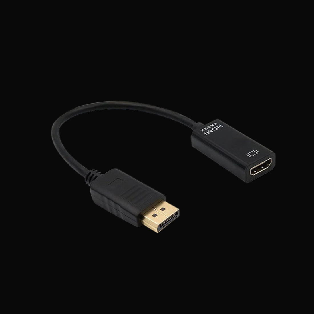 Rowsfire DP to HDMI Cable, 4K/60Hz DP Male to HDMI Female Adapter Cable