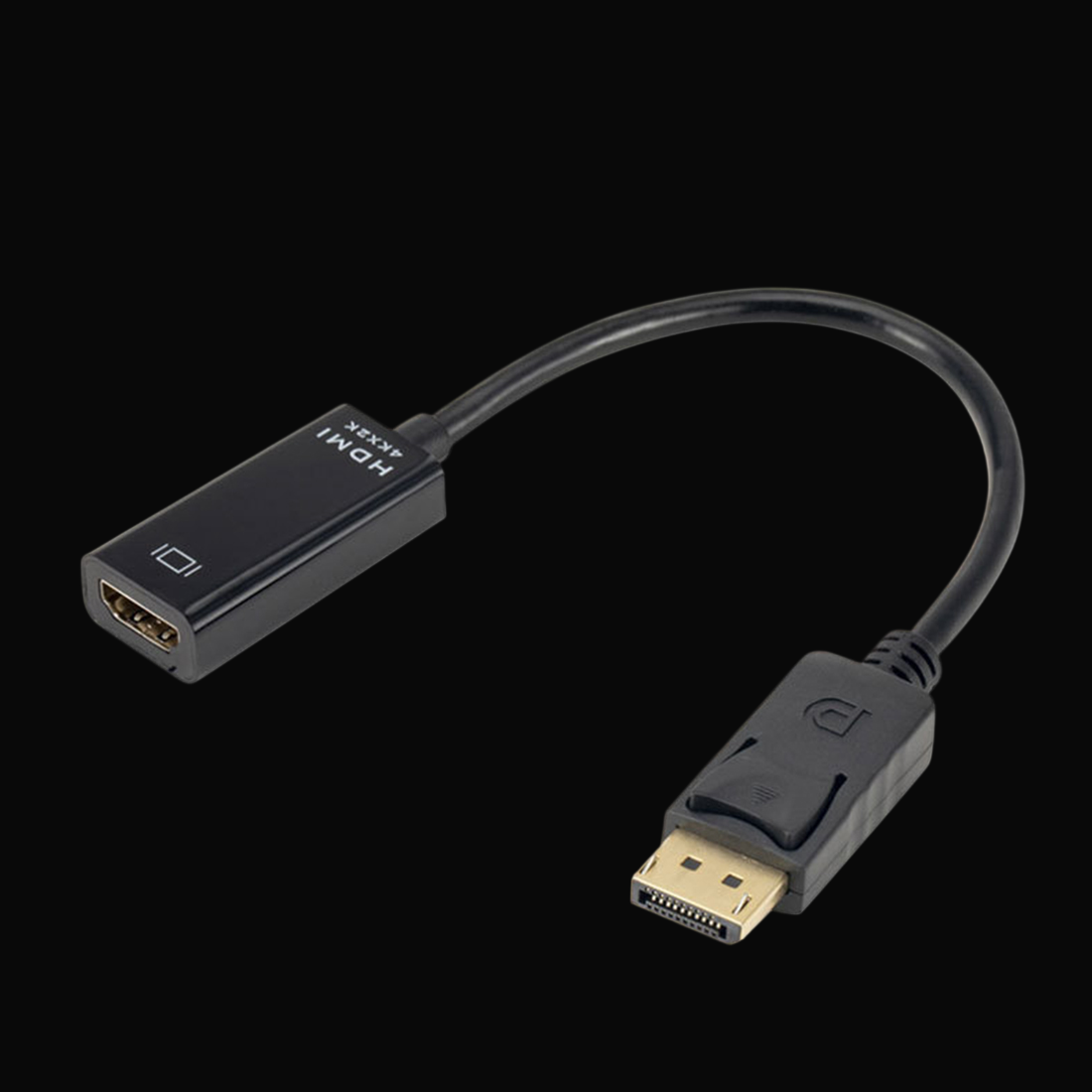 Rowsfire DP to HDMI Cable, 4K/60Hz DP Male to HDMI Female Adapter Cable