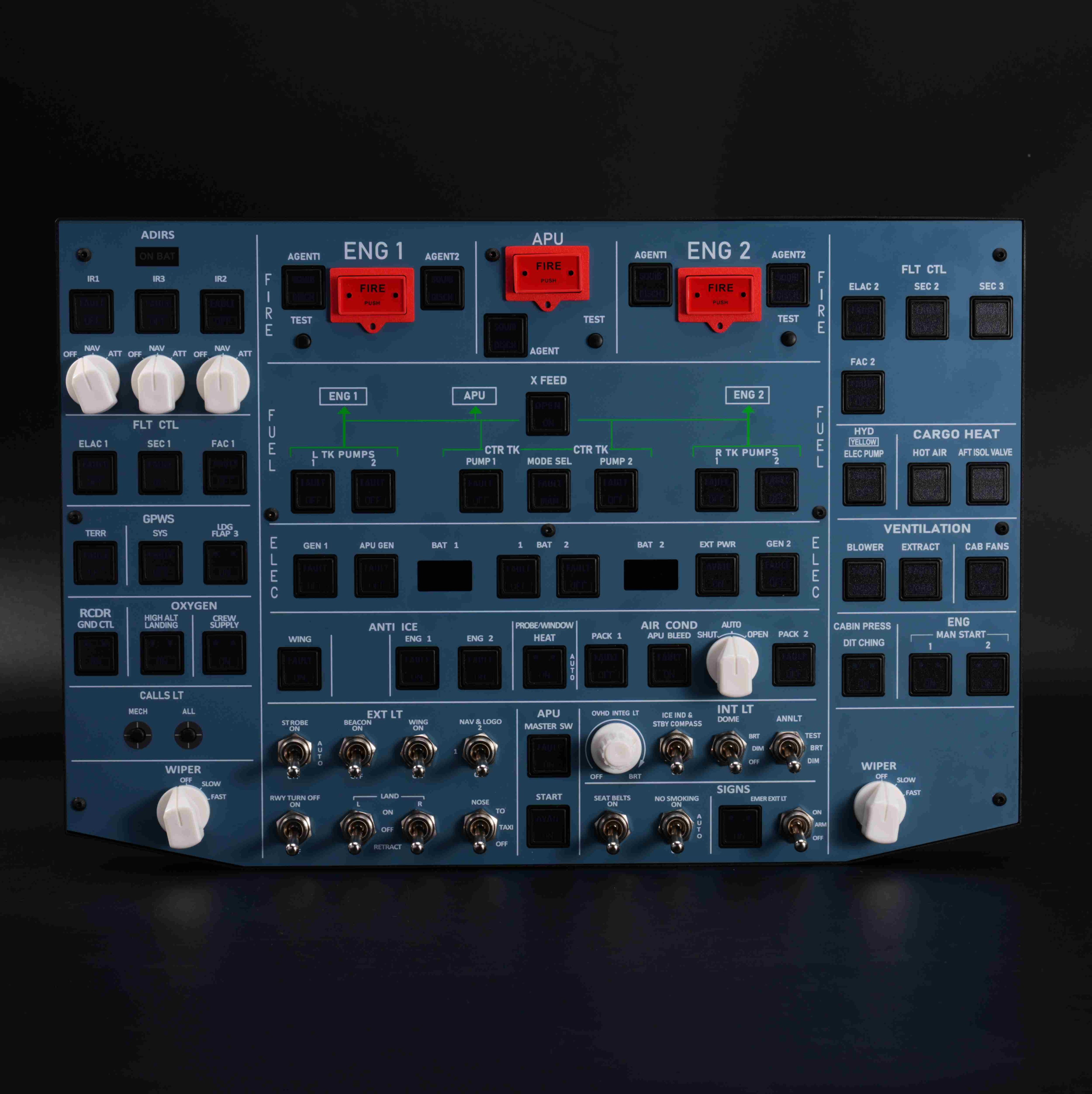 Rowsfire A107 Pro A320 Overhead Panel