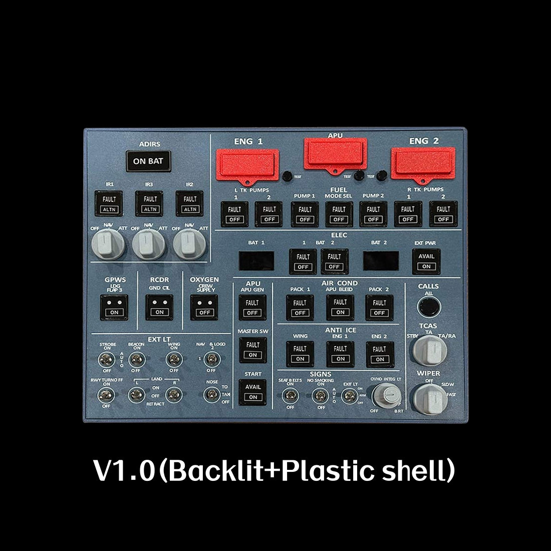 Rowsfire A107 A320pro/A320 MAX Light Overhead Panel (OVH)-Presale - Rowsfire