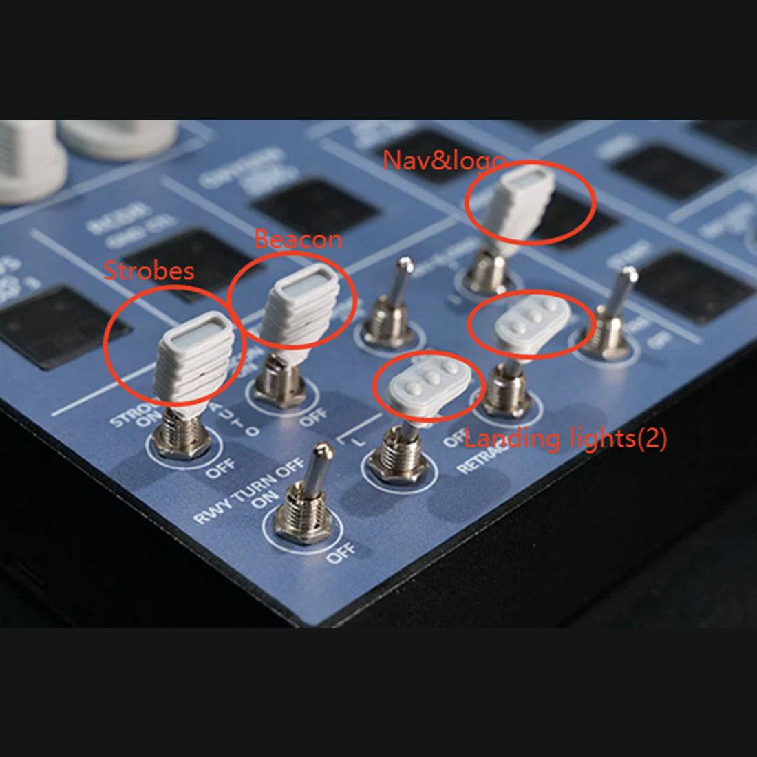 Aircraft Light Cover Set (5-Piece) - Rowsfire