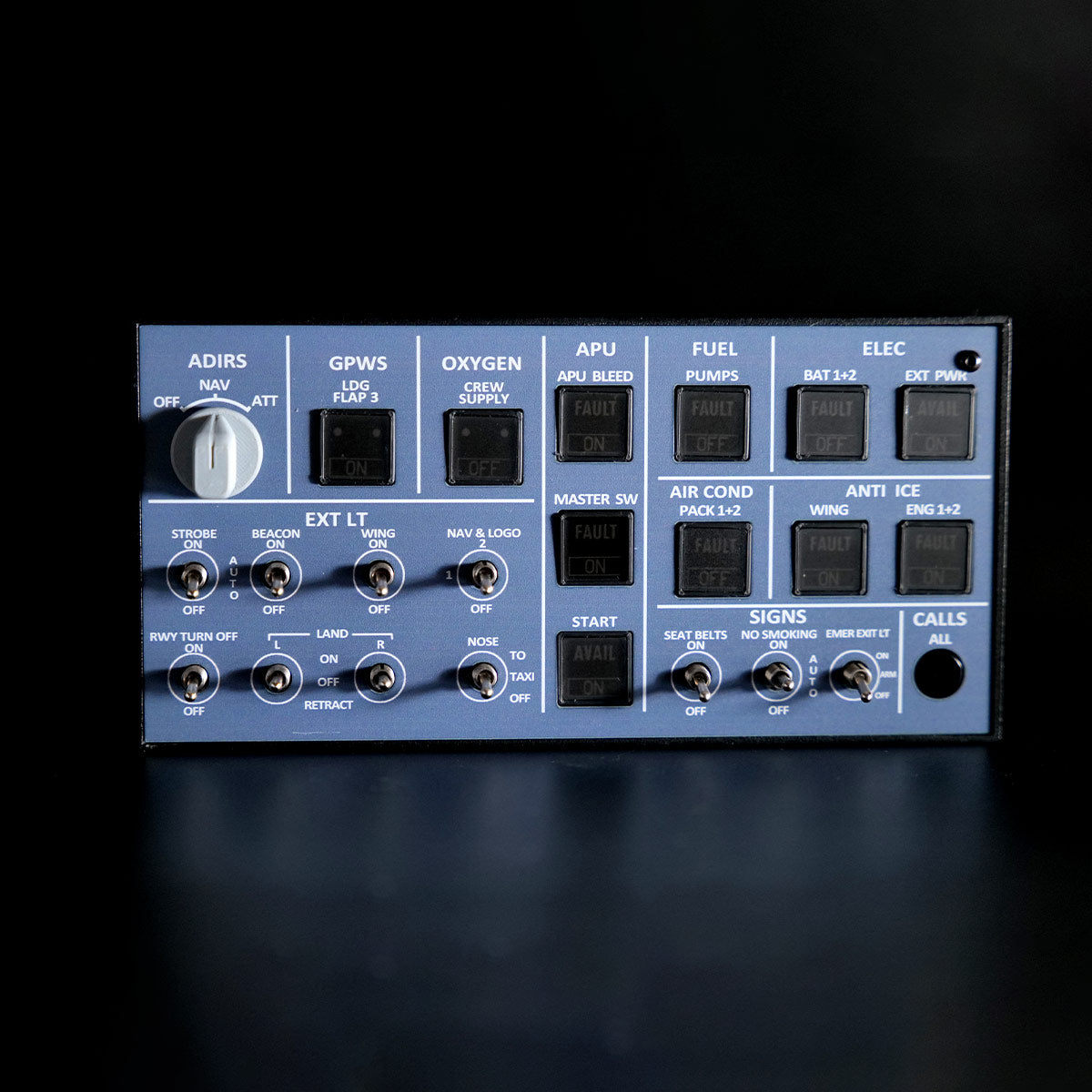 aoaoページ Rowsfire A106 A320 Overhead Panel | Backlit Aluminum, MSFS