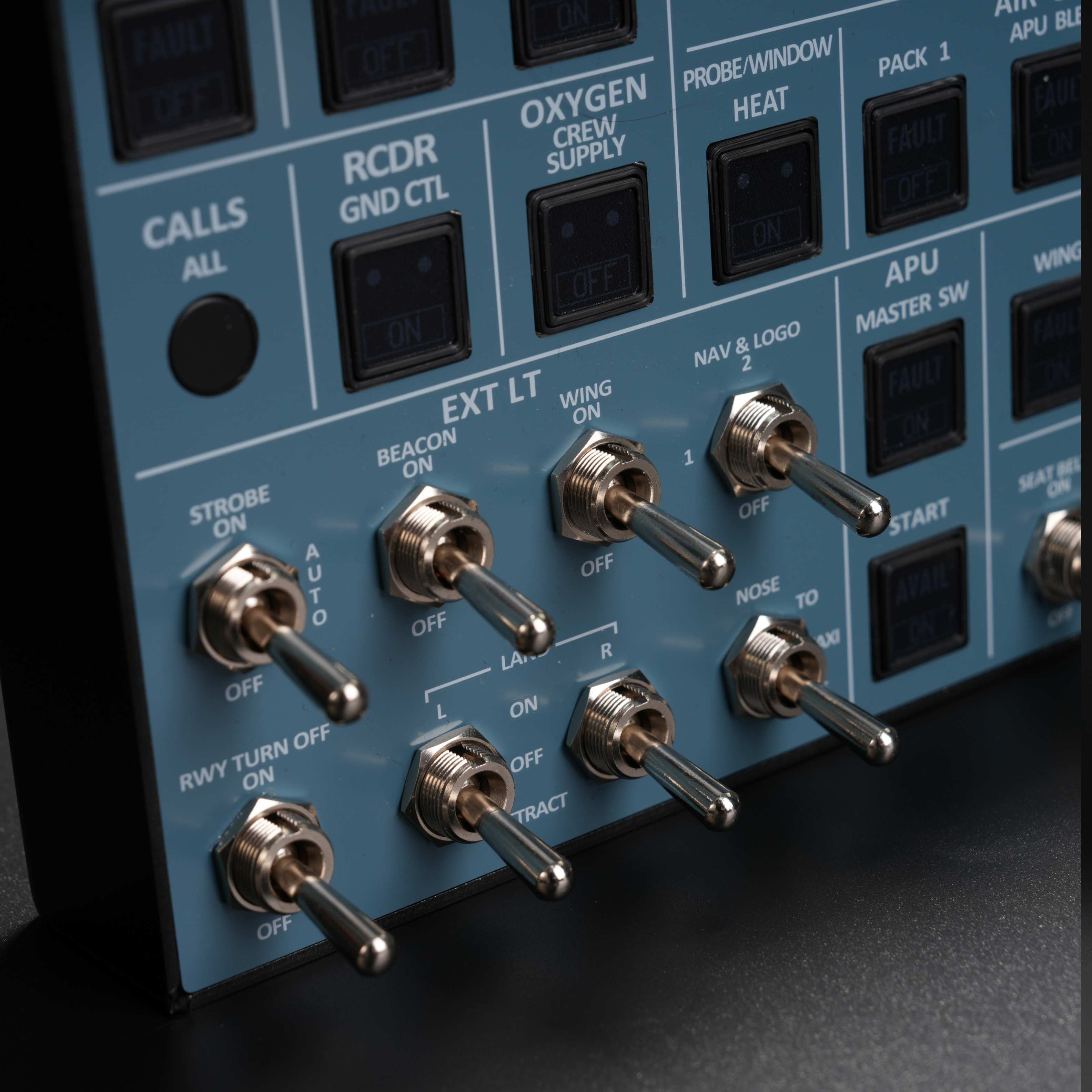 Rowsfire A107 A320pro/A320 MAX Light Overhead Panel (OVH)-V3.1 - Rowsfire