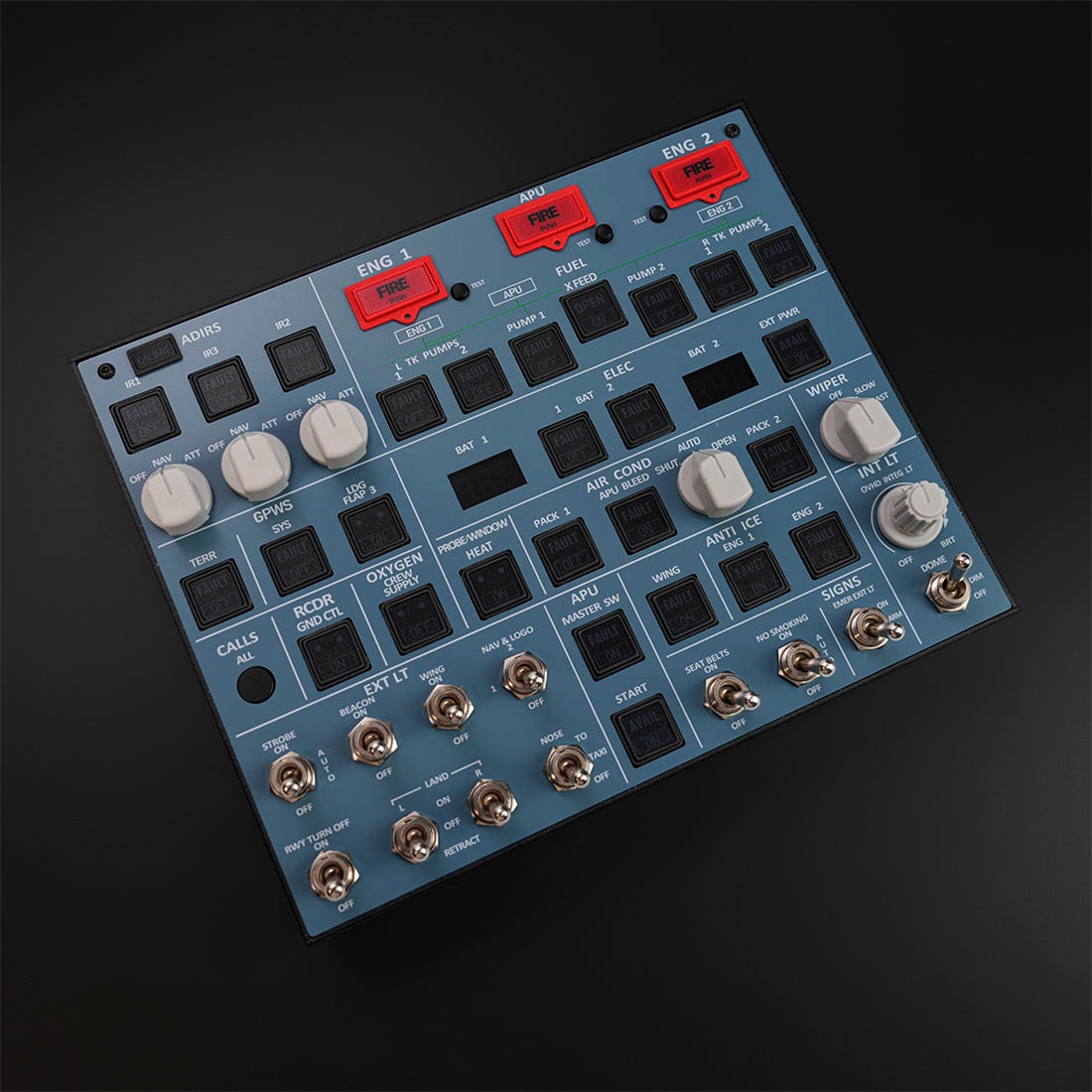 Rowsfire A107 A320pro/A320 MAX Light Overhead Panel (OVH)-V3.1