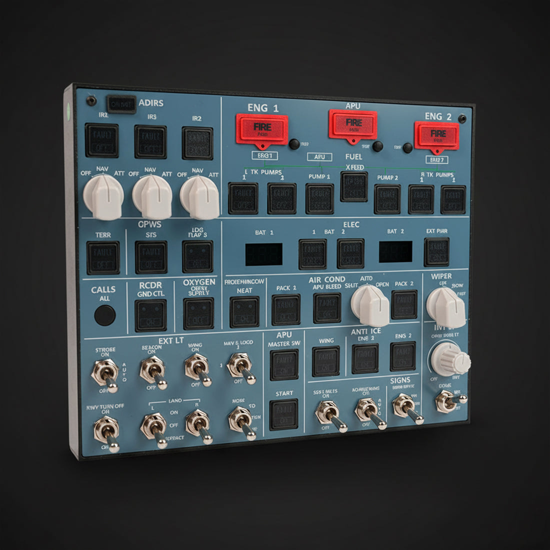 Rowsfire A107 A320pro/A320 MAX Light Overhead Panel (OVH)-V3.1