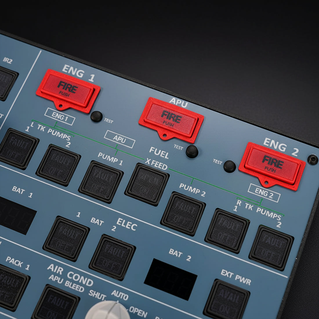 Rowsfire A107 A320pro/A320 MAX Light Overhead Panel (OVH)-V3.1