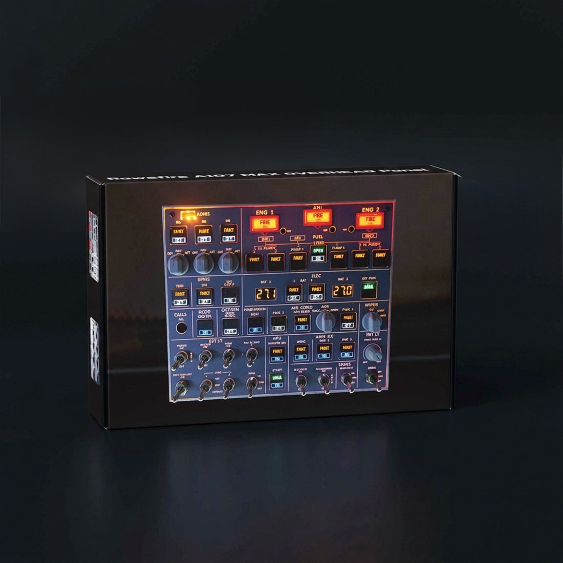 Rowsfire A107 A320pro/A320 MAX Light Overhead Panel (OVH)-V3.1