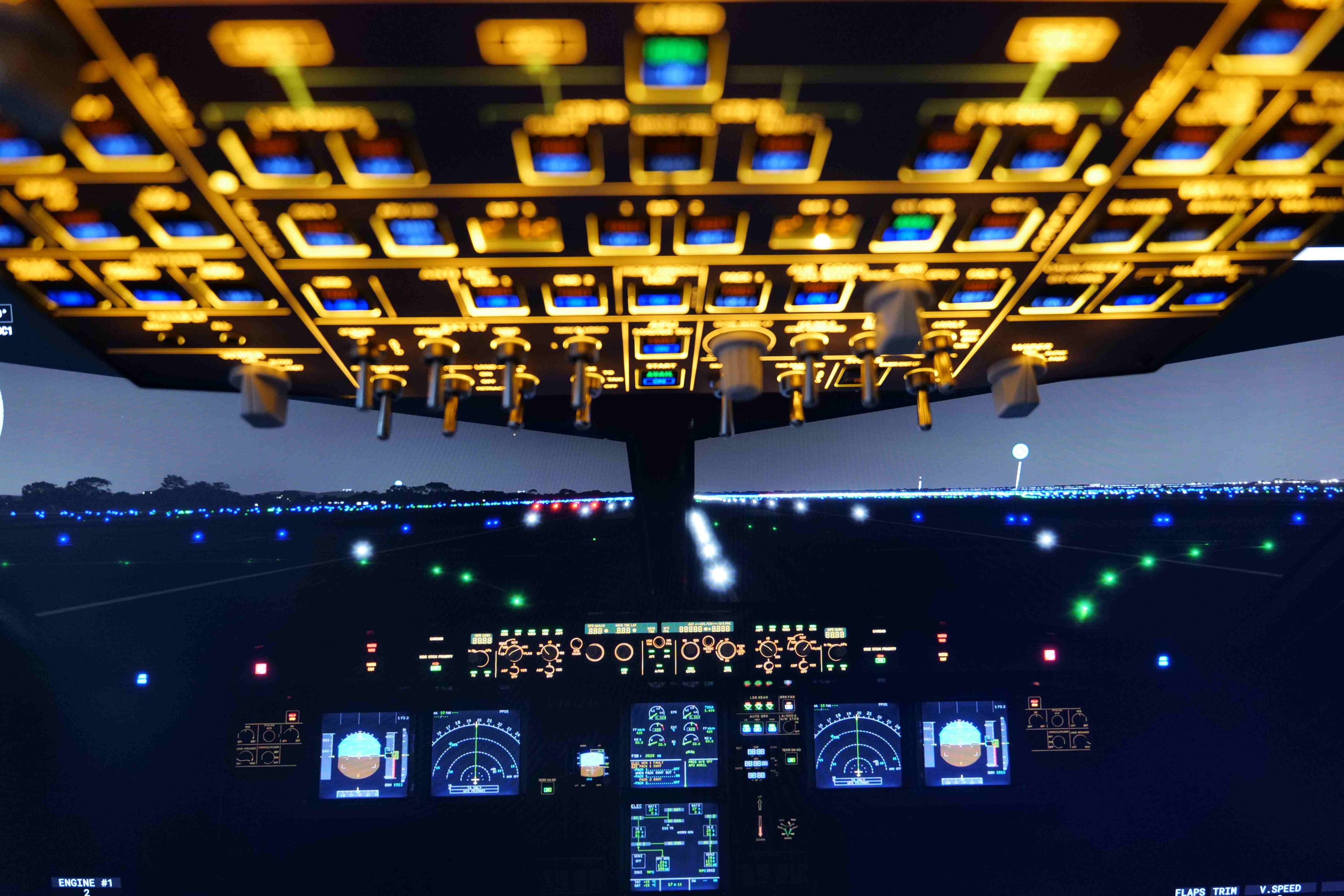 Rowsfire A107 Pro A320pro/A320 MAX Light Overhead Panel - Rowsfire