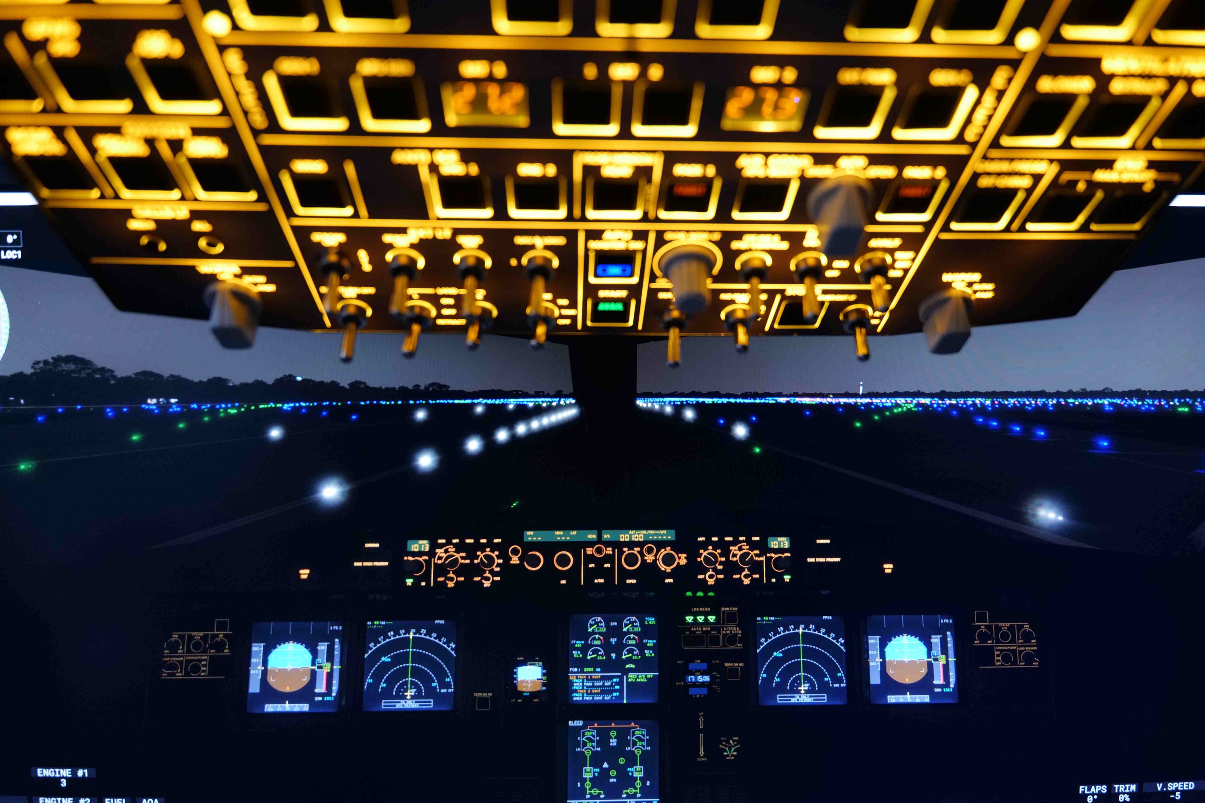 Rowsfire A107 Pro A320pro/A320 MAX Light Overhead Panel - Rowsfire