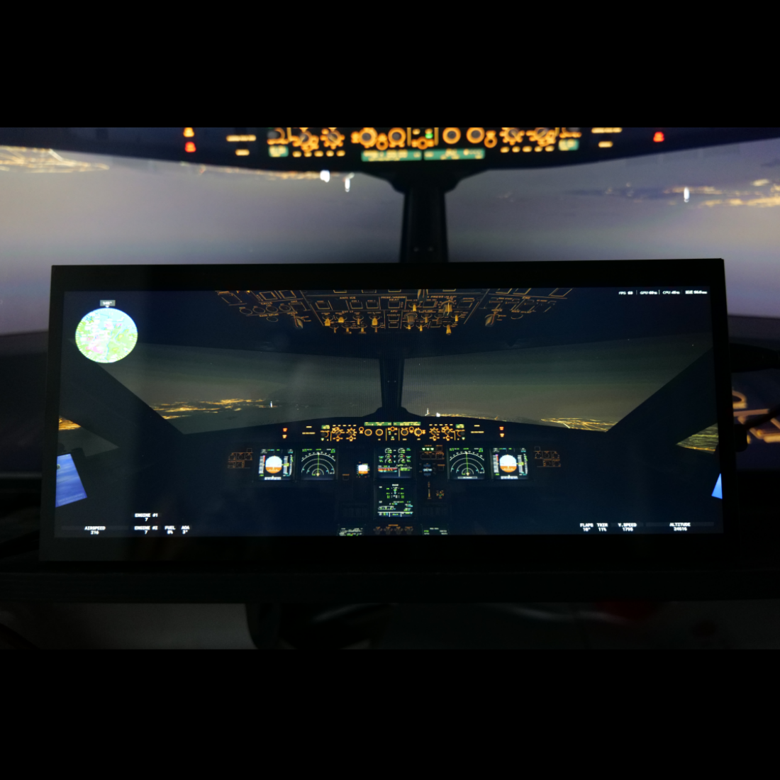 Rowsfire A108 V2 All-in-One PFD/ND Flight Deck Panel | MSFS2020 & MSFS2024-PreSale - Rowsfire