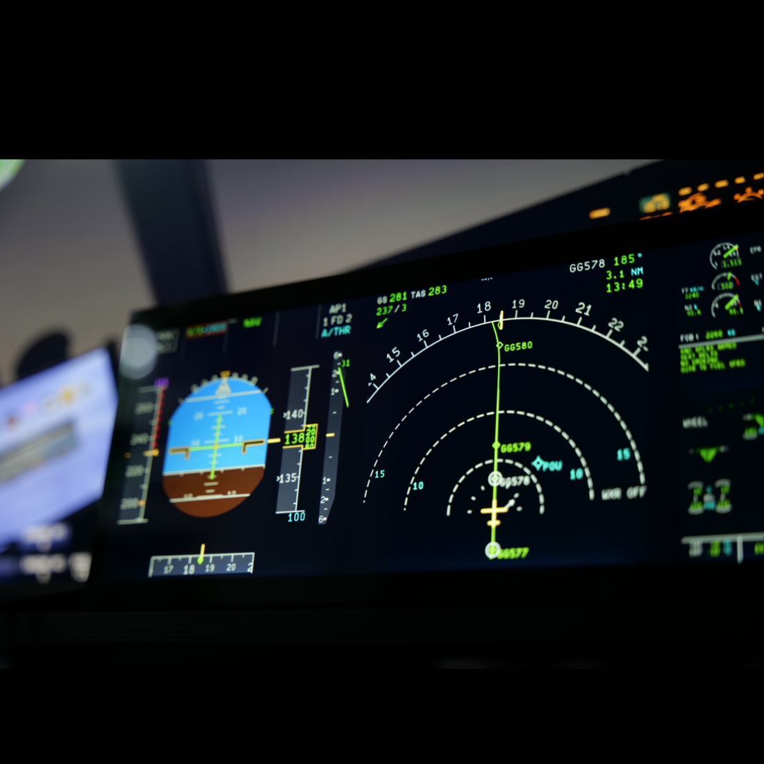 Rowsfire A108 V2 All-in-One PFD/ND Flight Deck Panel | MSFS2020 & MSFS2024-PreSale - Rowsfire