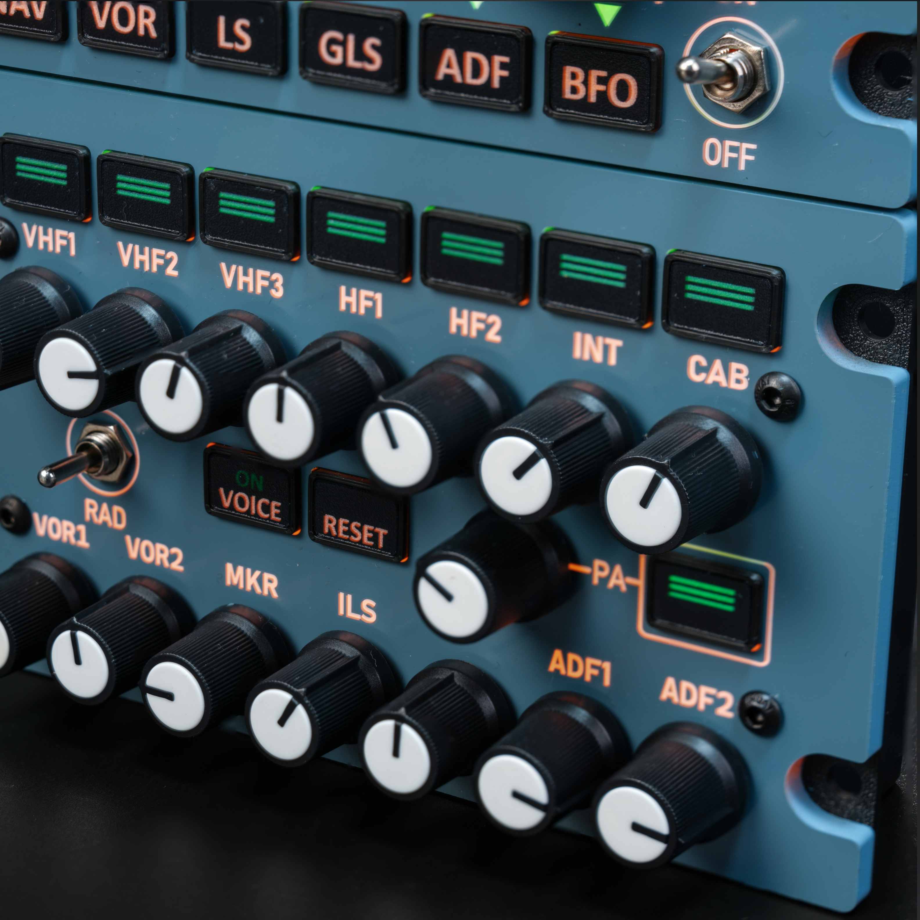 Rowsfire A111 1:1 Scale RMP-ACP Radio & Audio Panel - Rowsfire