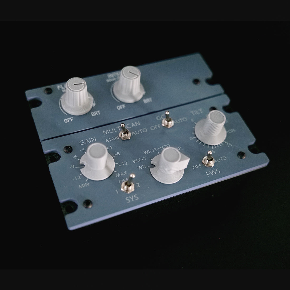 Rowsfire A112 1:1 Scale CKPT-LT+WXR-Radar Integrated Panel-Presale - Rowsfire