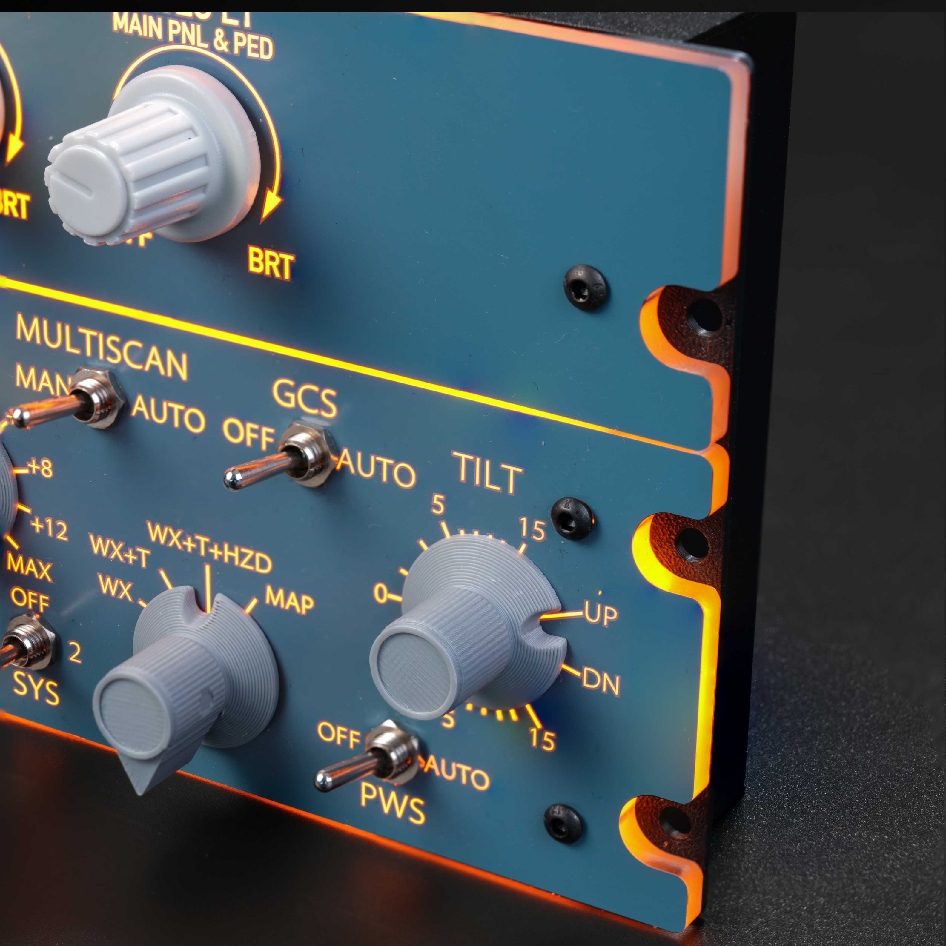 Rowsfire A112 1:1 Scale CKPT-LT+WXR-Radar Integrated Panel - Rowsfire