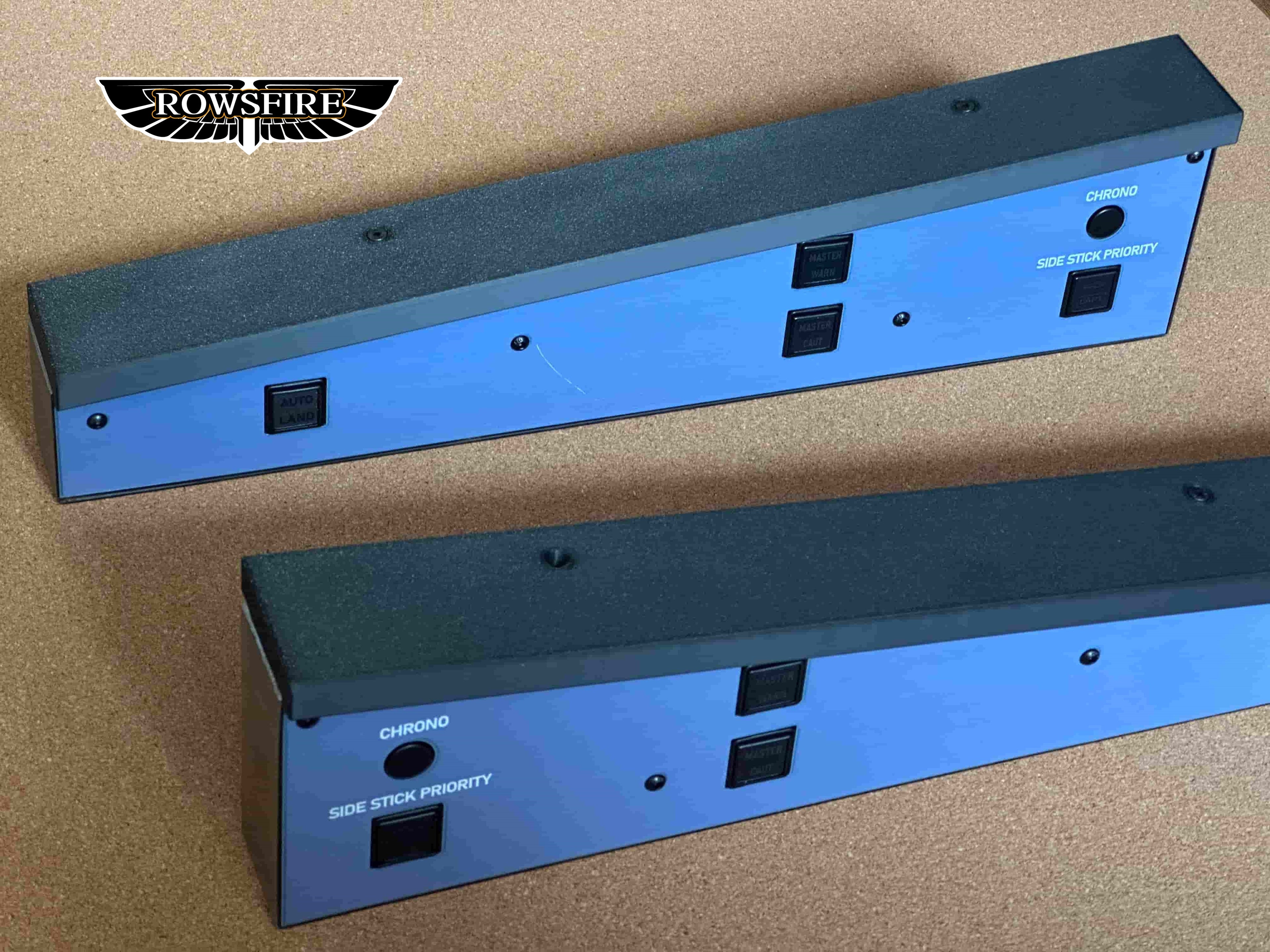 Rowsfire A117 A320 glareshield panel in 1:1 scale, detailed cockpit instrument panel for model aircraft display