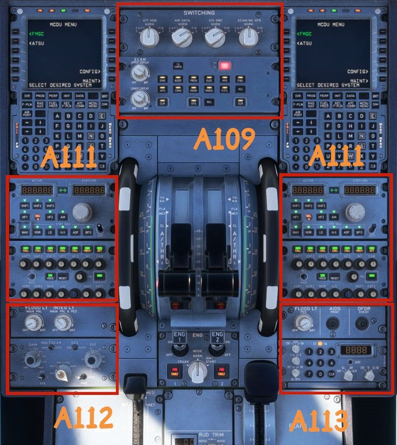Rowsfire A113 1:1 Scale CKPT-LT+DFOR+ATC Integrated Panel-Presale - Rowsfire