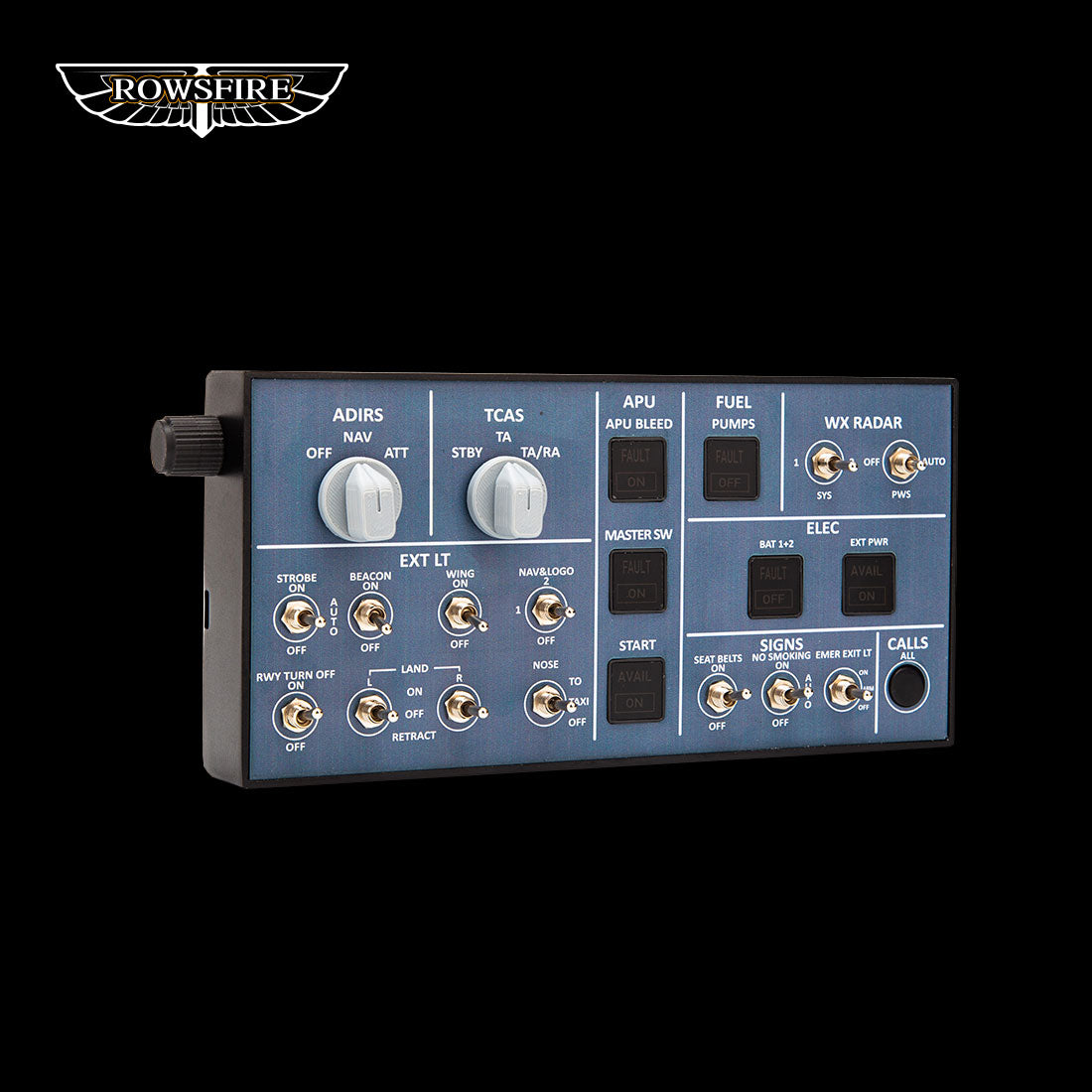 Rowsfire A102 A350/A320 mini Light Overhead Panel (OVH) - Rowsfire