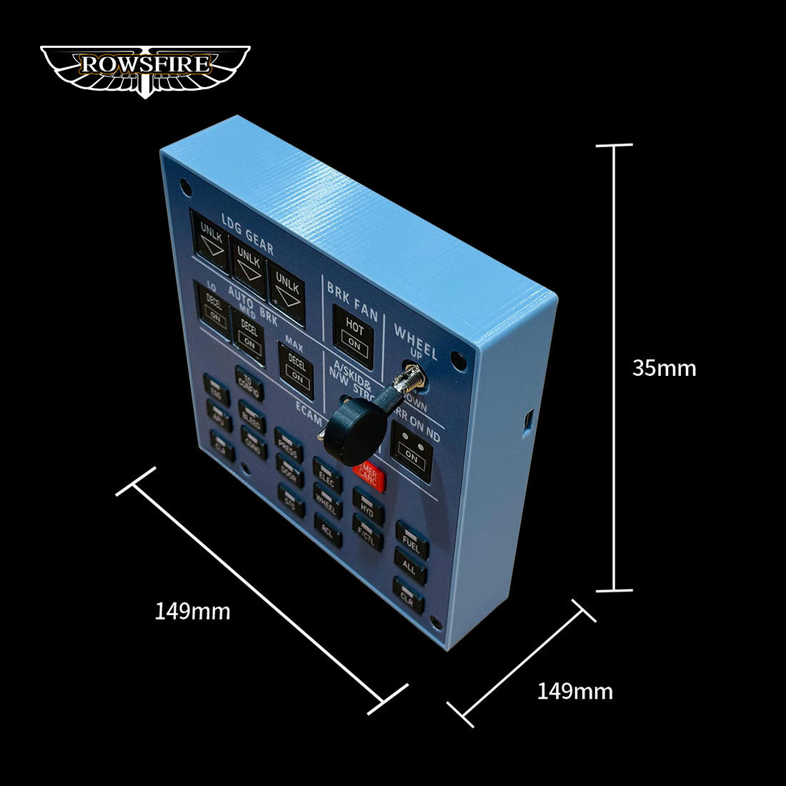 Rowsfire A103 A320/A310/A350/XECAM Landing Gear Indicator Integrated Panel - Rowsfire