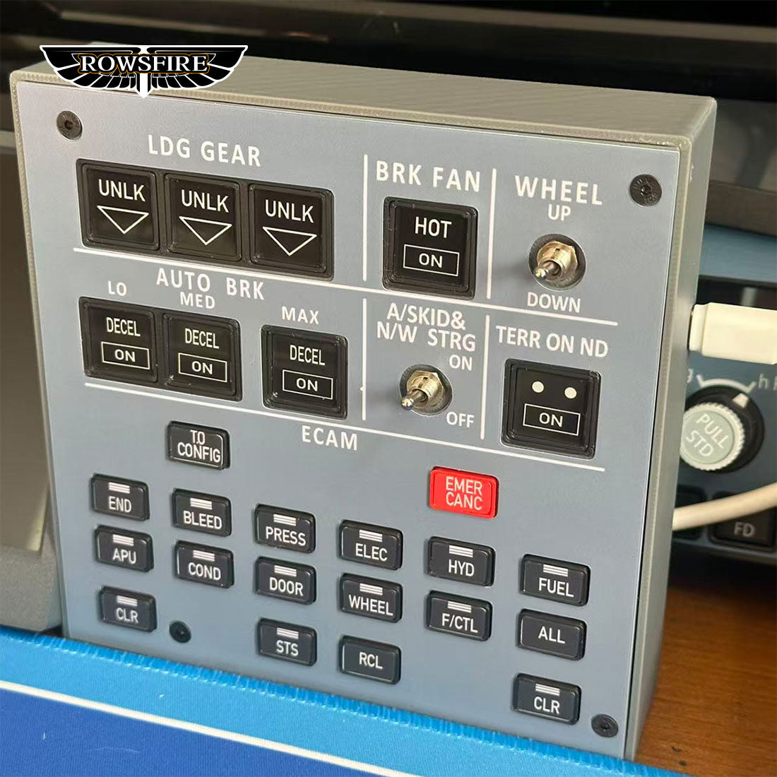Rowsfire A103 A320/A310/A350/XECAM Landing Gear Indicator Integrated Panel - Rowsfire