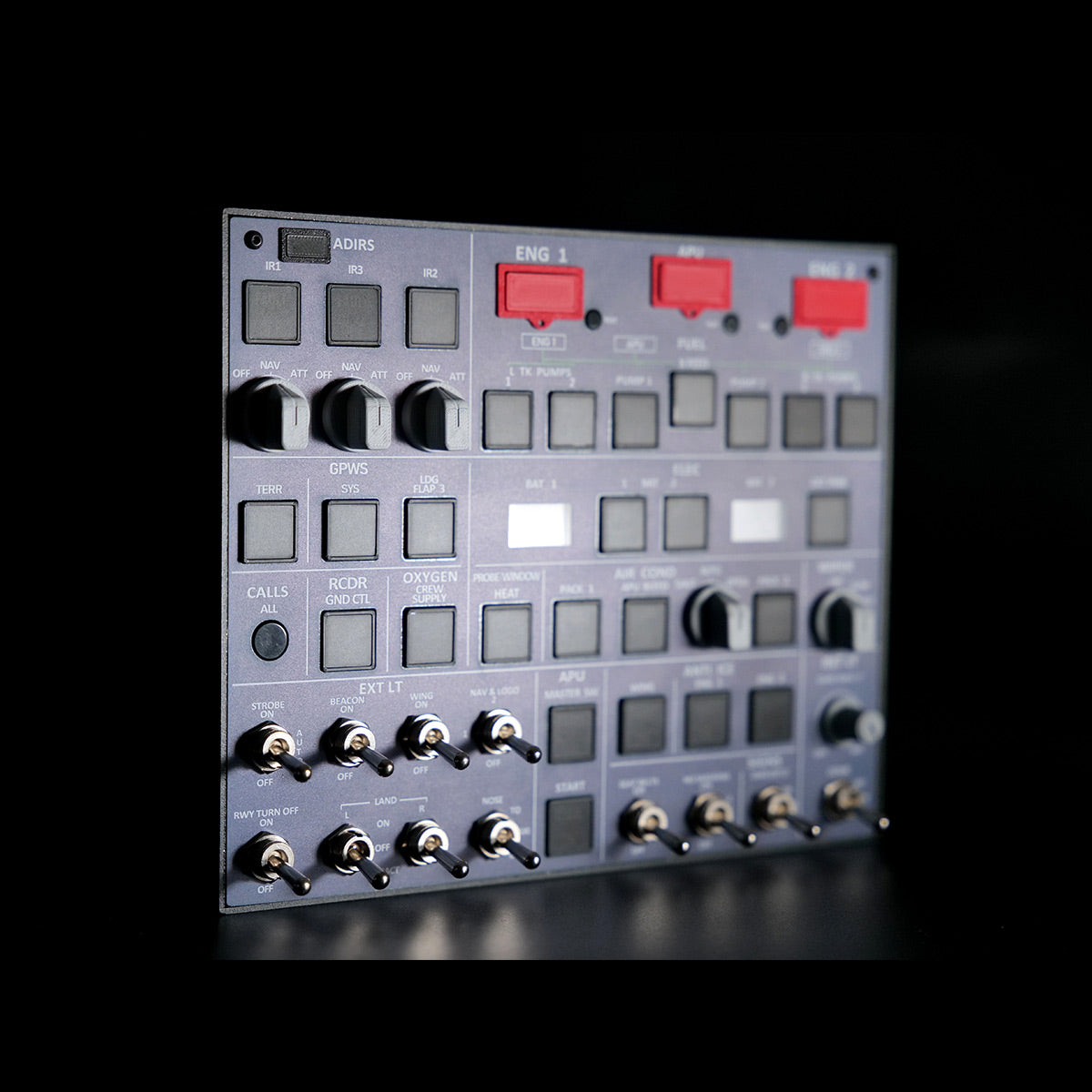 Rowsfire A107 A320pro/A320 MAX Light Overhead Panel (OVH)-Presale - Rowsfire