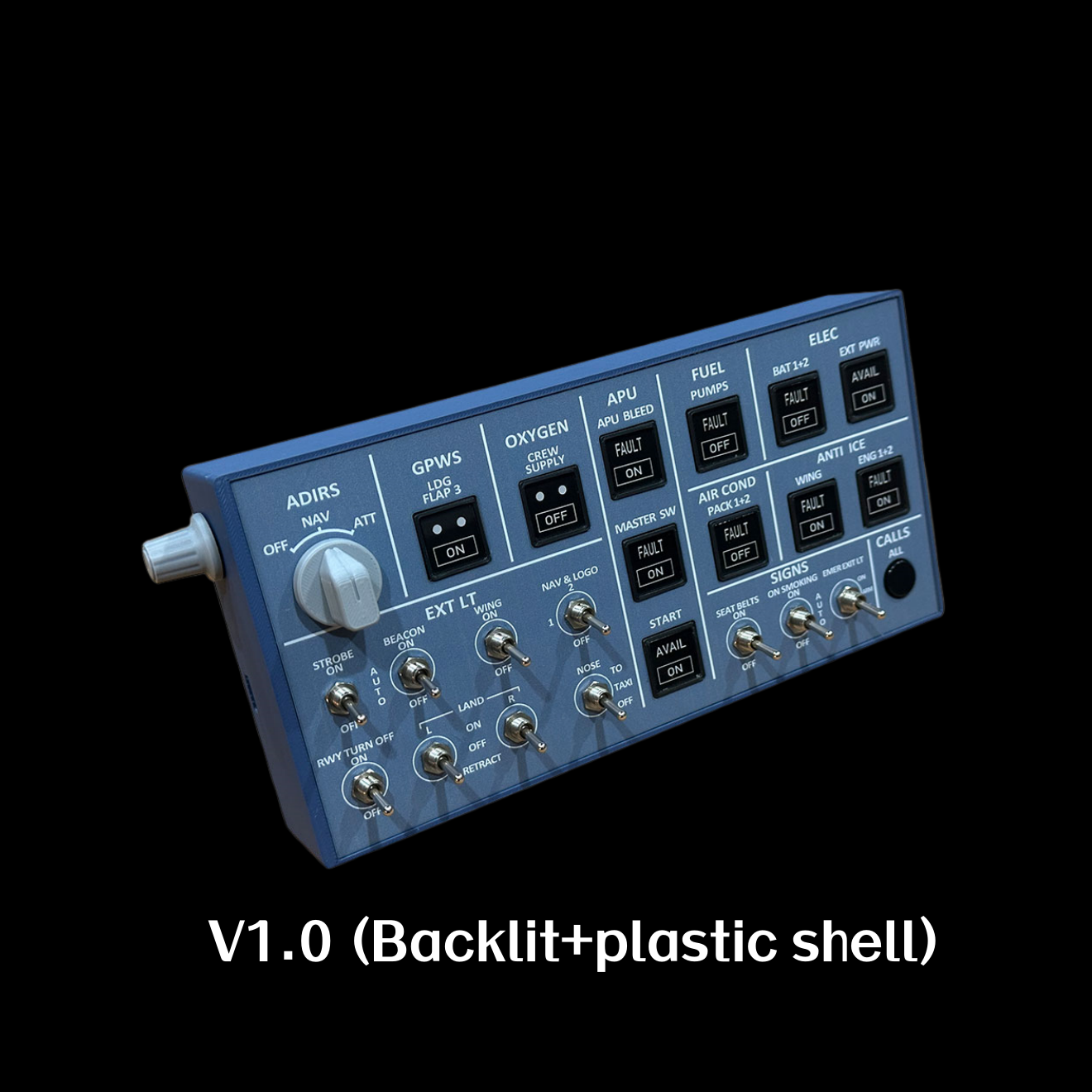 Rowsfire A106 pro A320 pro Light Overhead Panel (OVH)-V2.0 - Rowsfire