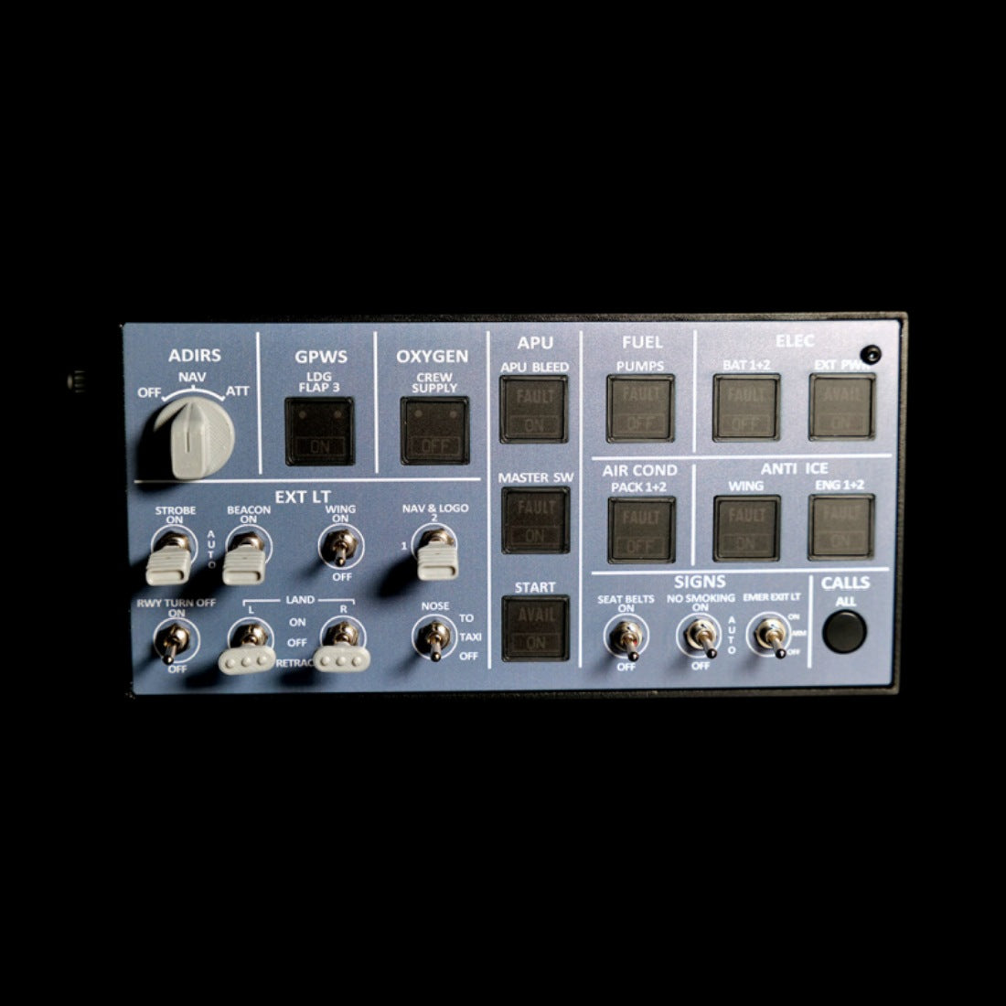 Rowsfire A106 pro A320 pro Light Overhead Panel (OVH)-V2.0