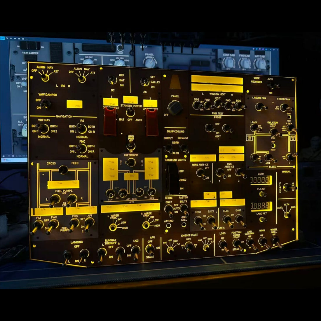 Rowsfire B107 B737 Overhead Panel