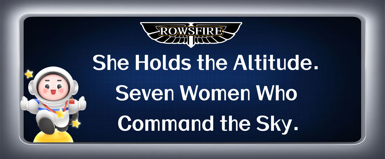 She Holds the Altitude. Seven Women Who Command the Sky.