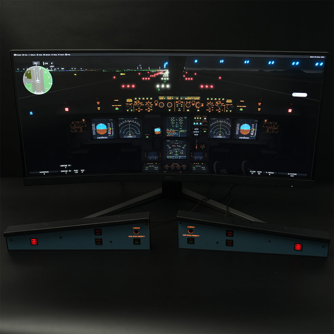 Rowsfire A117 A320 Glareshield Warning Panel — 1:1 Scale