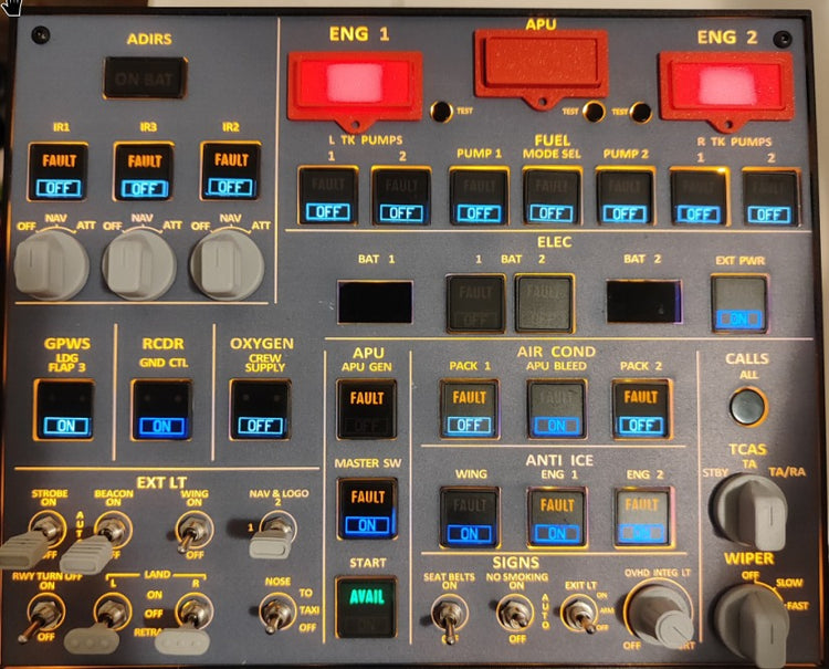 Rfs Control Panel Rowsfire: Professional Flight Sim Control Panels & Cockpit Hardware