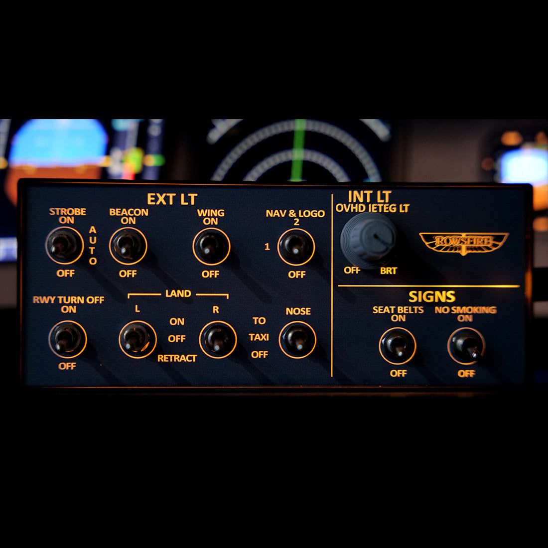 Rowsfire A101 A320 mini Light Overhead Panel (OVH)