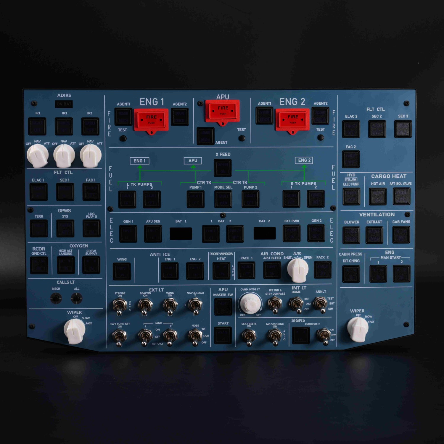 Rowsfire A107 Pro A320 Overhead Panel