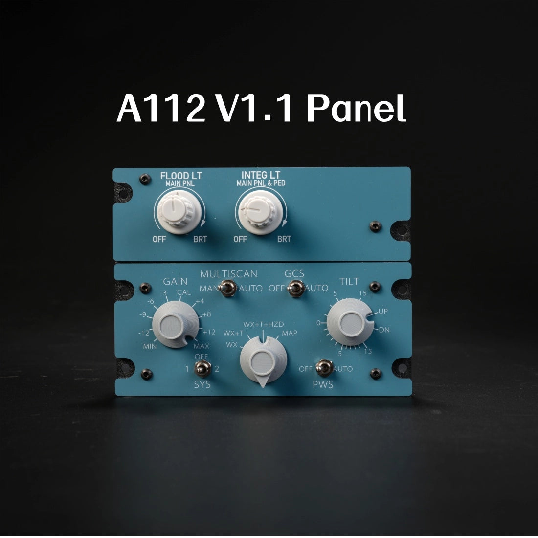 Rowsfire A112 1:1 Scale CKPT-LT+WXR-Radar Integrated Panel - Rowsfire