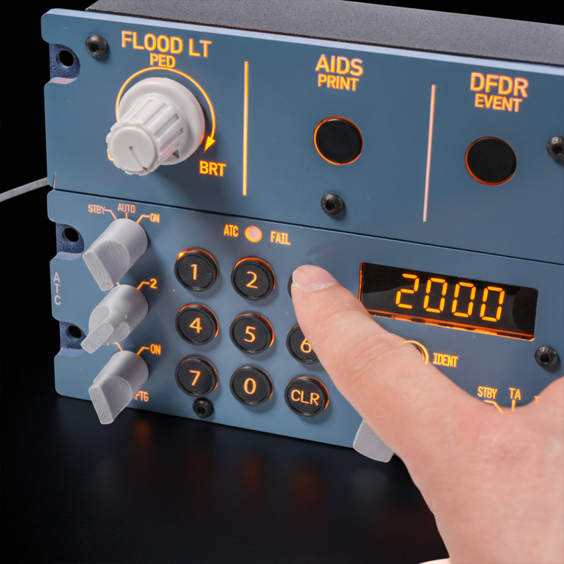 Rowsfire A113 1:1 Scale CKPT-LT+DFOR+ATC Integrated Panel - Rowsfire