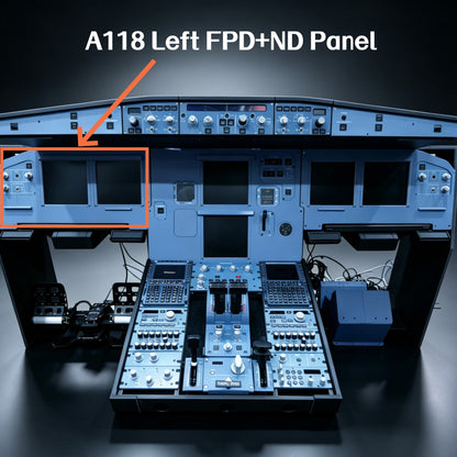 Rowsfire A118 A320 PFD &amp; ND Display Panel — 1:1 Scale