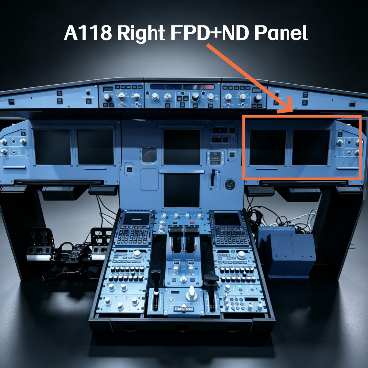 Rowsfire A118 A320 PFD &amp; ND Display Panel — 1:1 Scale