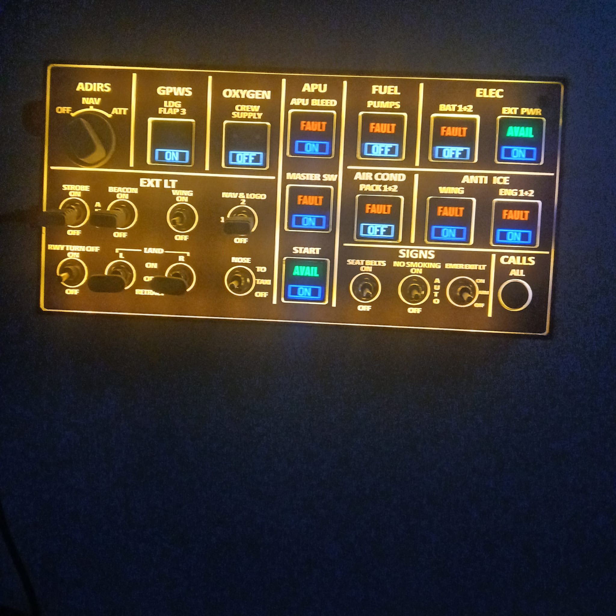 Rowsfire A106 Overhead Panel  V2.0 – Renewed