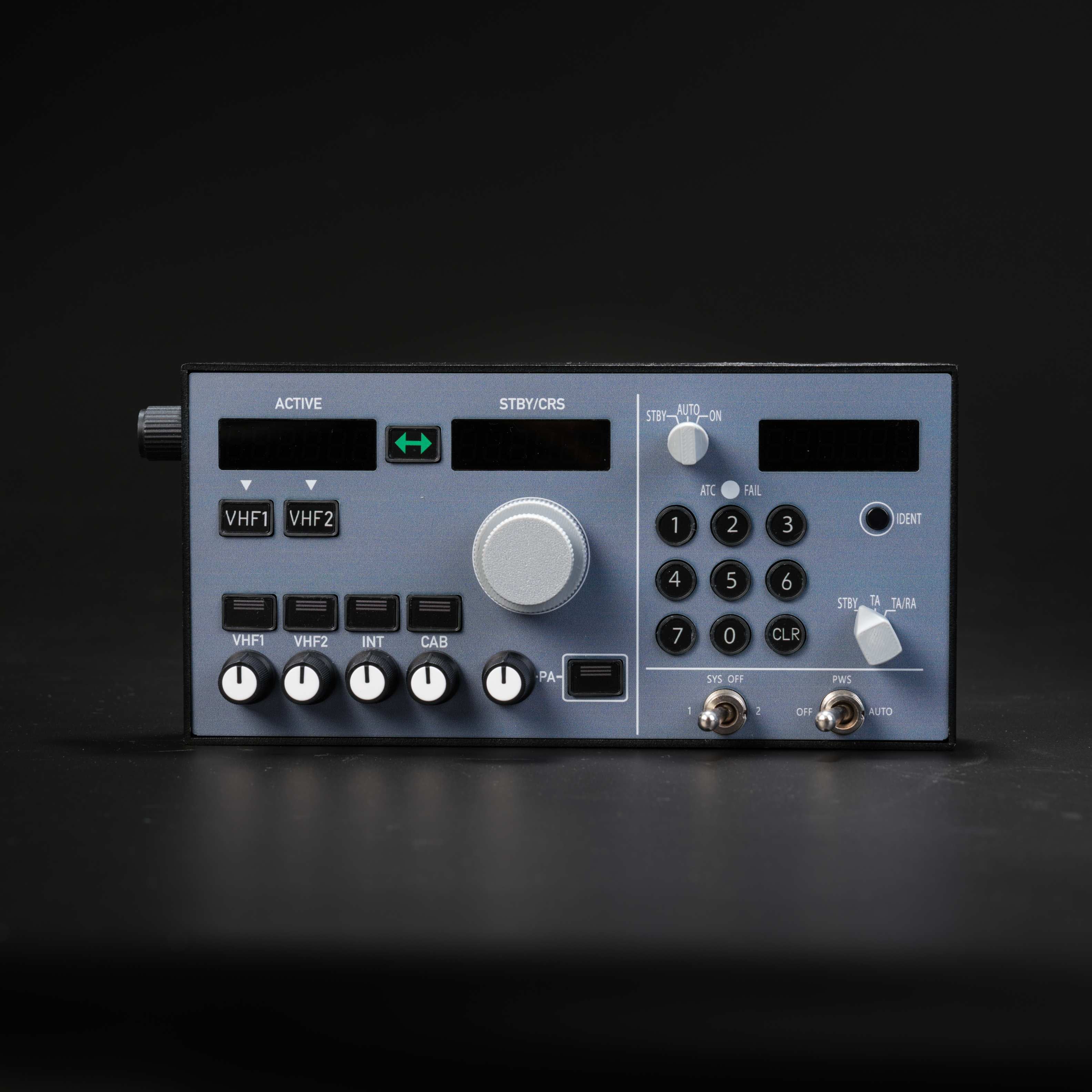 Rowsfire A105 A320 RMP Radio & ATC Panel | Backlit, MSFS