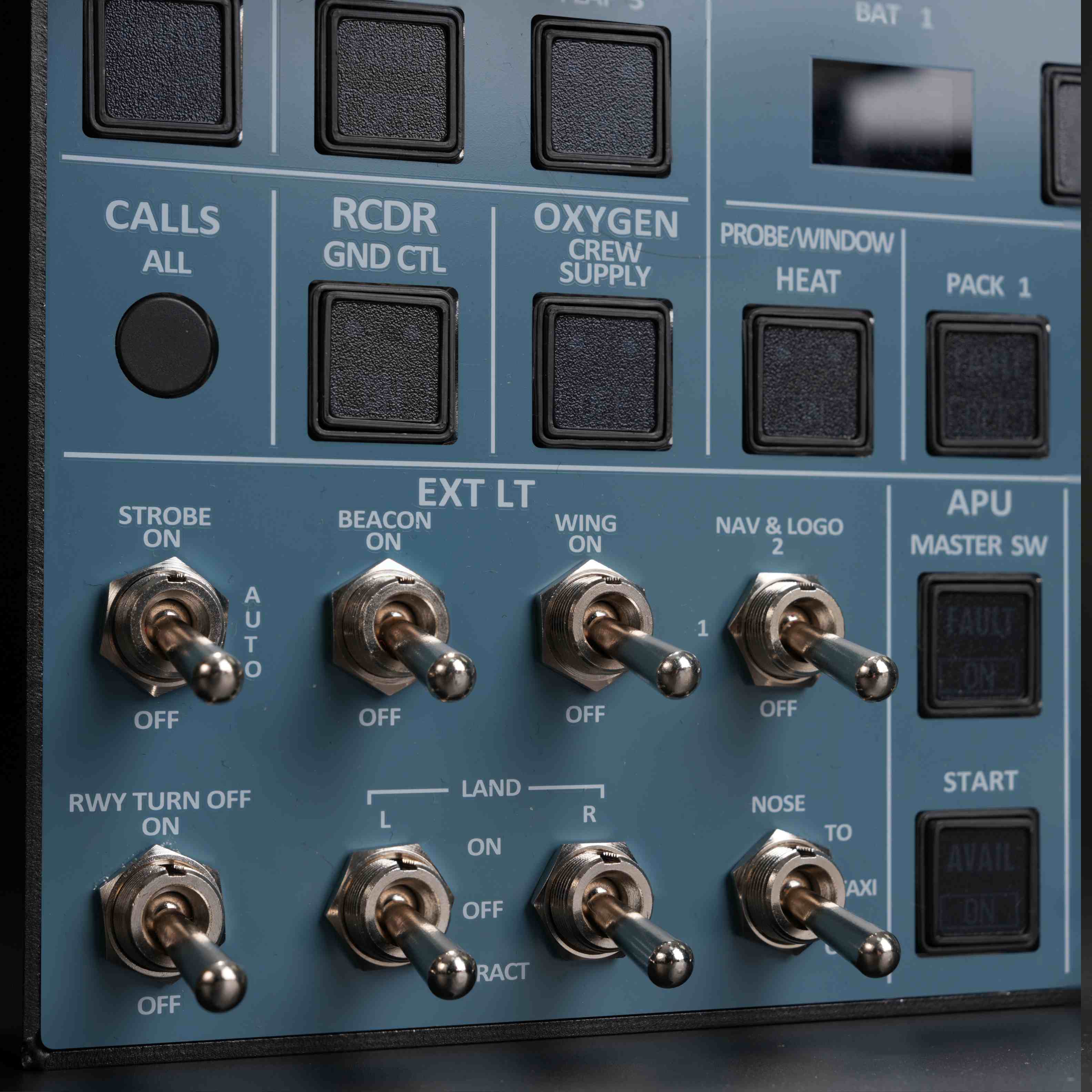 Rowsfire A107 A320pro/A320 MAX Light Overhead Panel (OVH)-V3.1 - Rowsfire