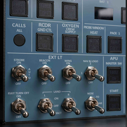 Rowsfire A107 A320pro/A320 MAX Light Overhead Panel (OVH)-V3.1 - Rowsfire