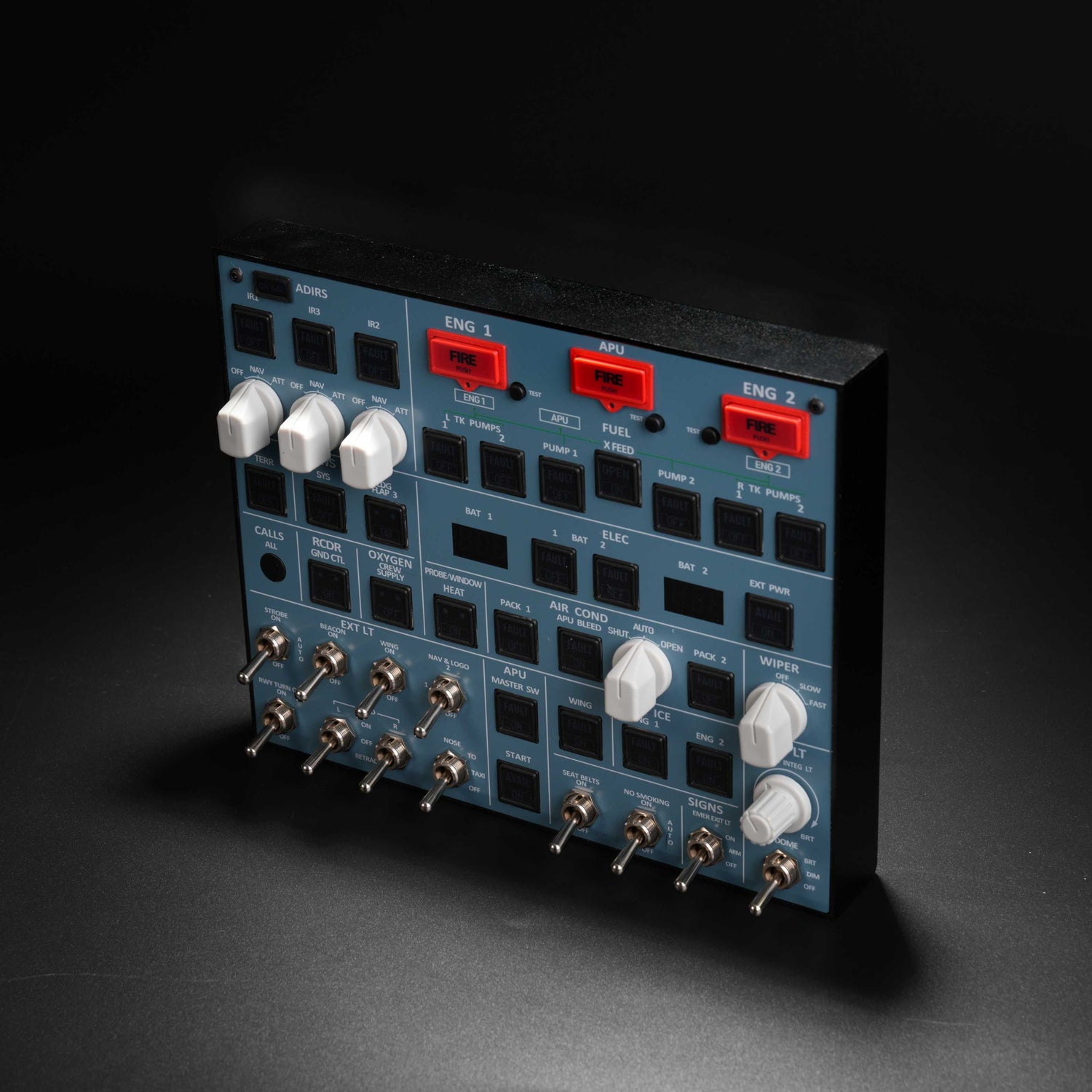 Rowsfire A107 A320pro/A320 MAX Light Overhead Panel (OVH)-V3.1 - Rowsfire