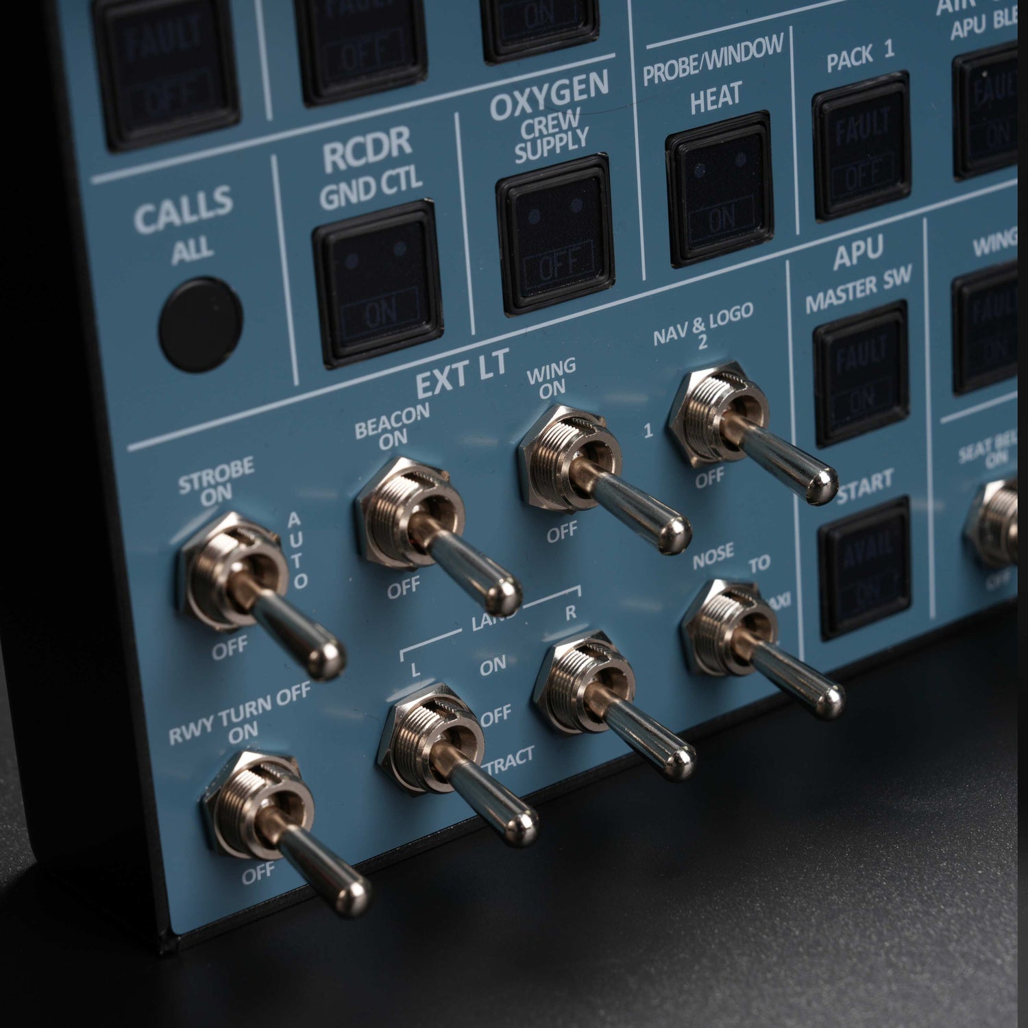 Rowsfire A107 A320pro/A320 MAX Light Overhead Panel (OVH)-V3.1 - Rowsfire