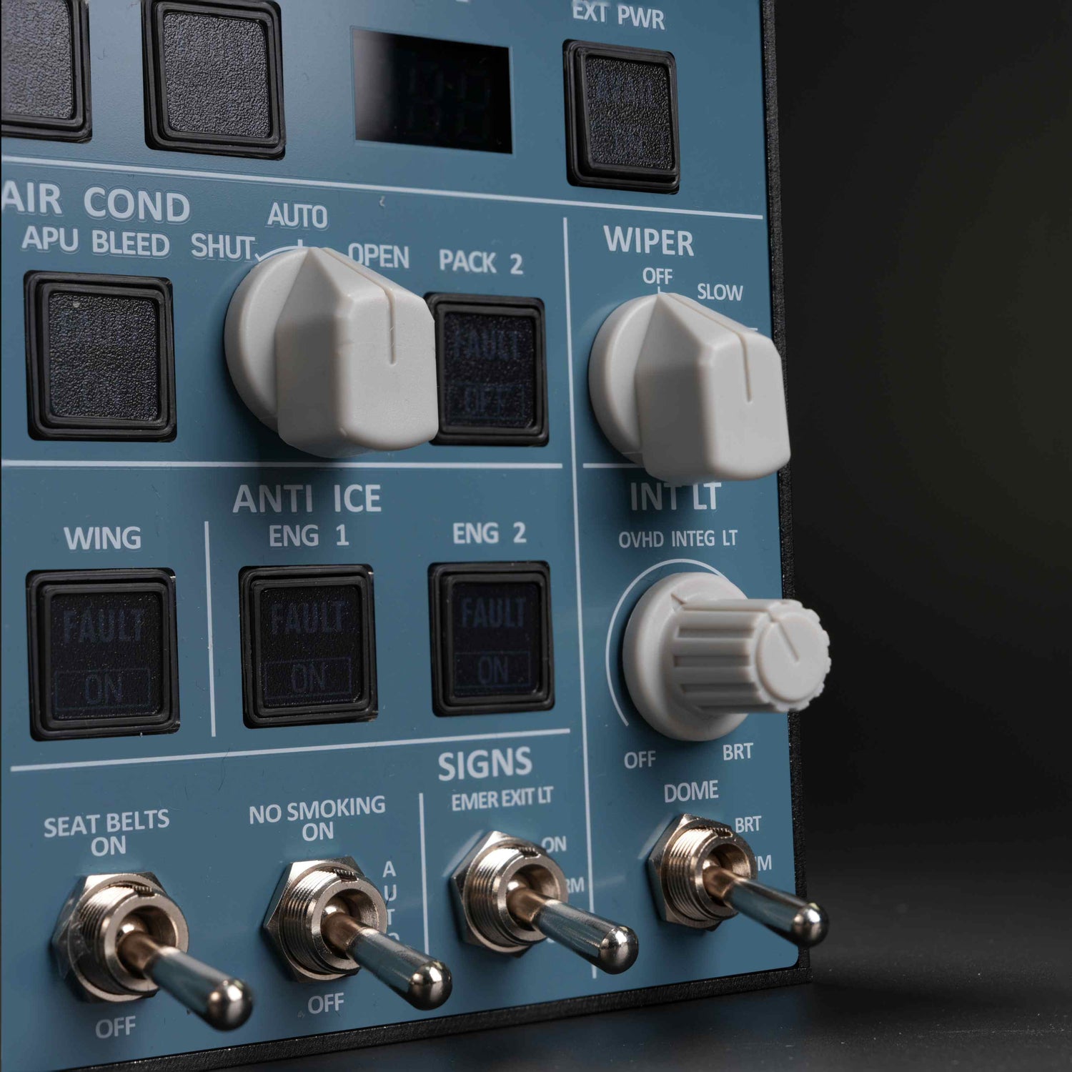 Rowsfire A107 A320pro/A320 MAX Light Overhead Panel (OVH)-V3.1 - Rowsfire