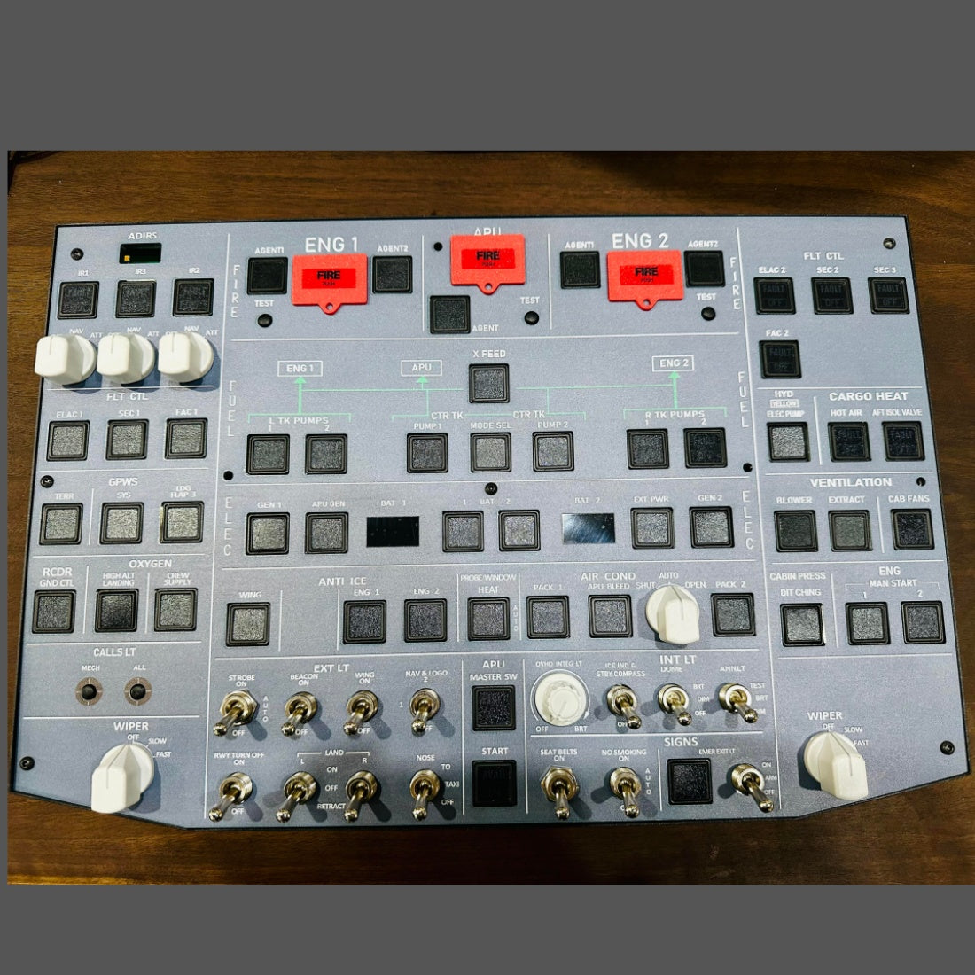 Rowsfire A107 Pro A320pro/A320 MAX Light Overhead Panel - Rowsfire