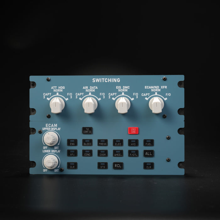 Rowsfire A109 A320 ECAM Panel — 1:1 Scale, Backlit