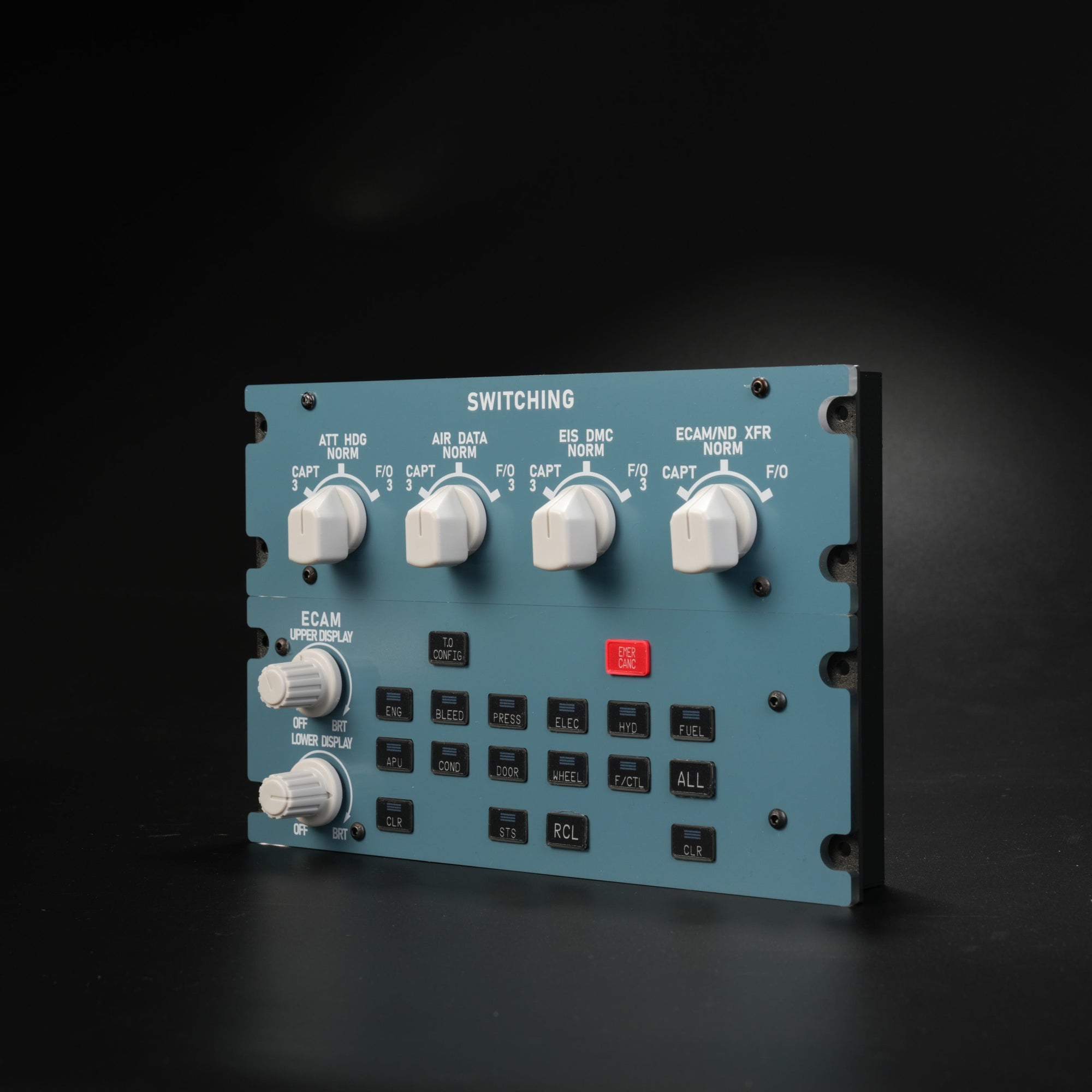 Rowsfire A109 1:1 A320 ECAM & ADIRS Panel | Backlit, MSFS