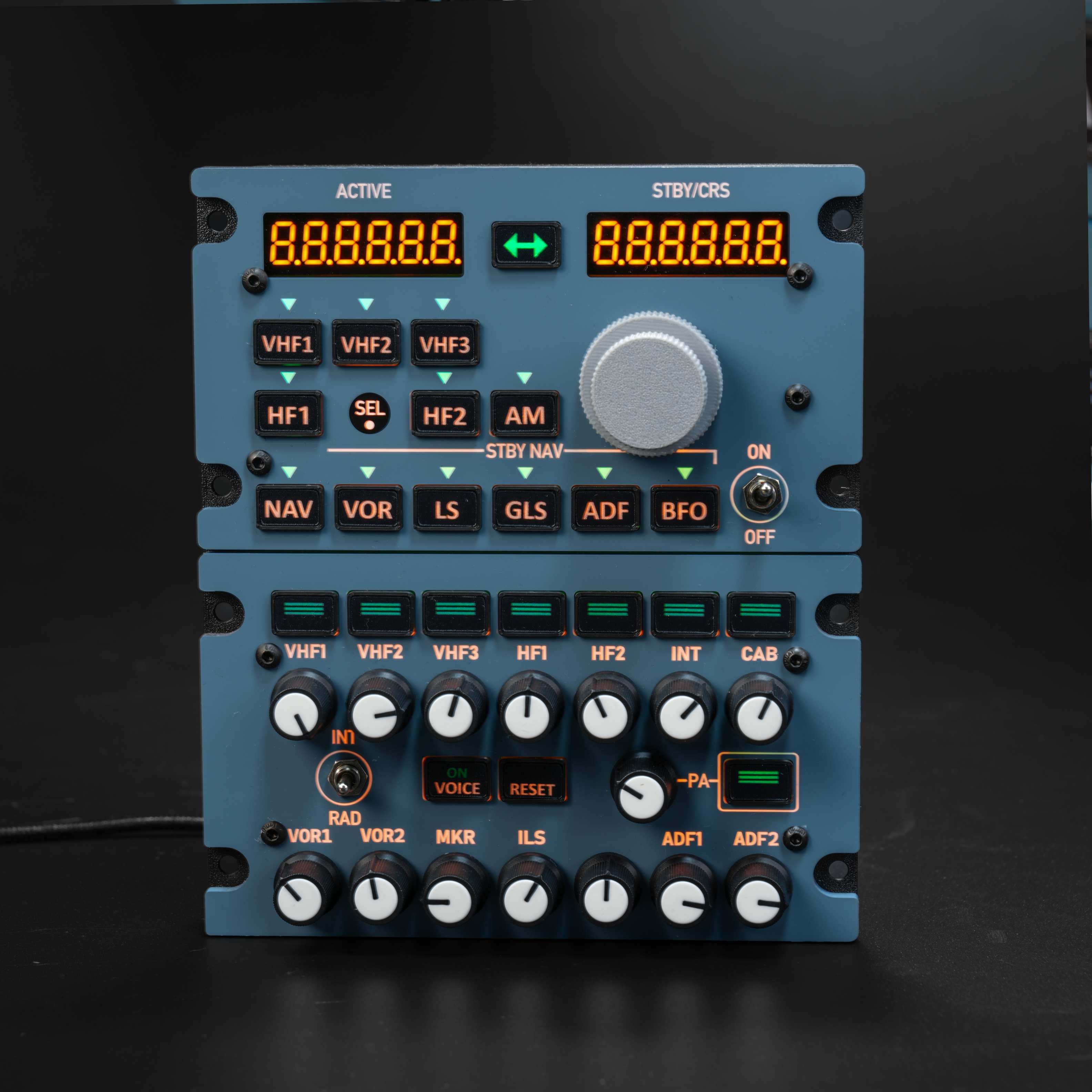 【arisu】FLIGHT RADIO PANEL A32X - HOMELine Radio Panel– SKALARKI electronics Ltd
