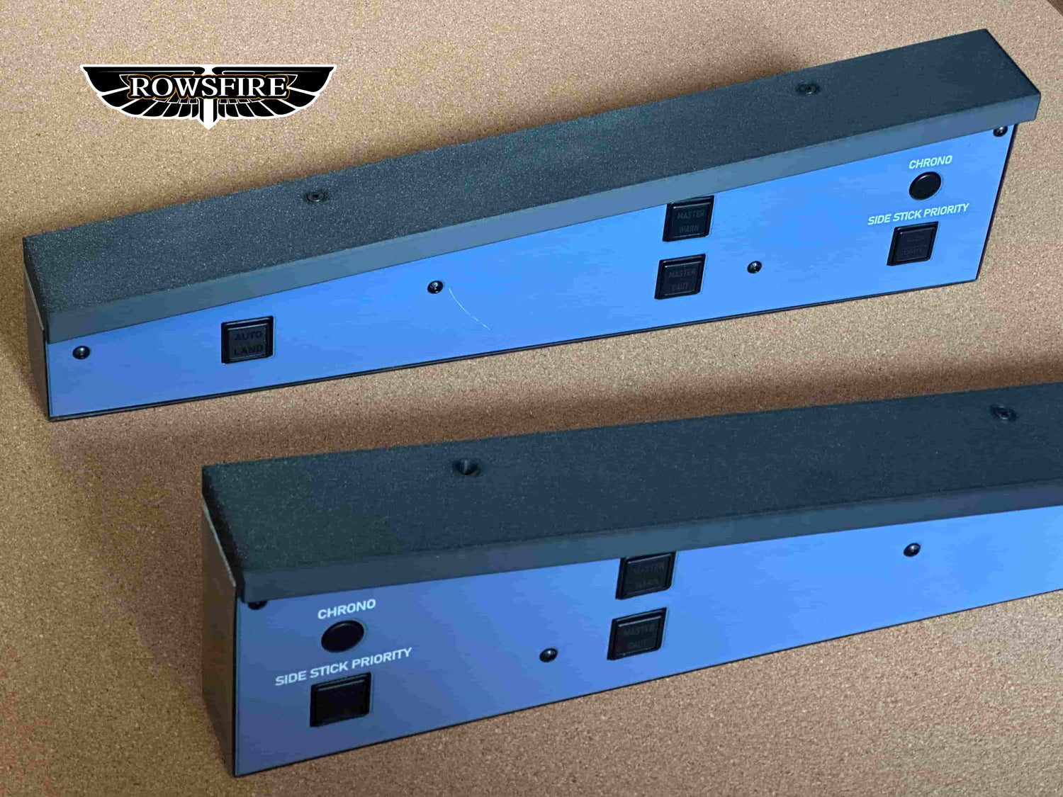 Rowsfire A117 A320 glareshield panel in 1:1 scale, detailed cockpit instrument panel for model aircraft display