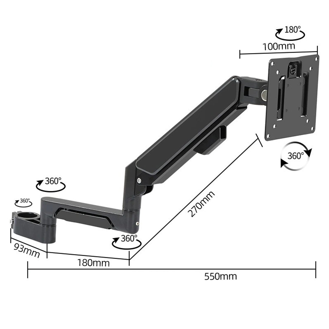 Rowsfire Adjustable Desk Mount