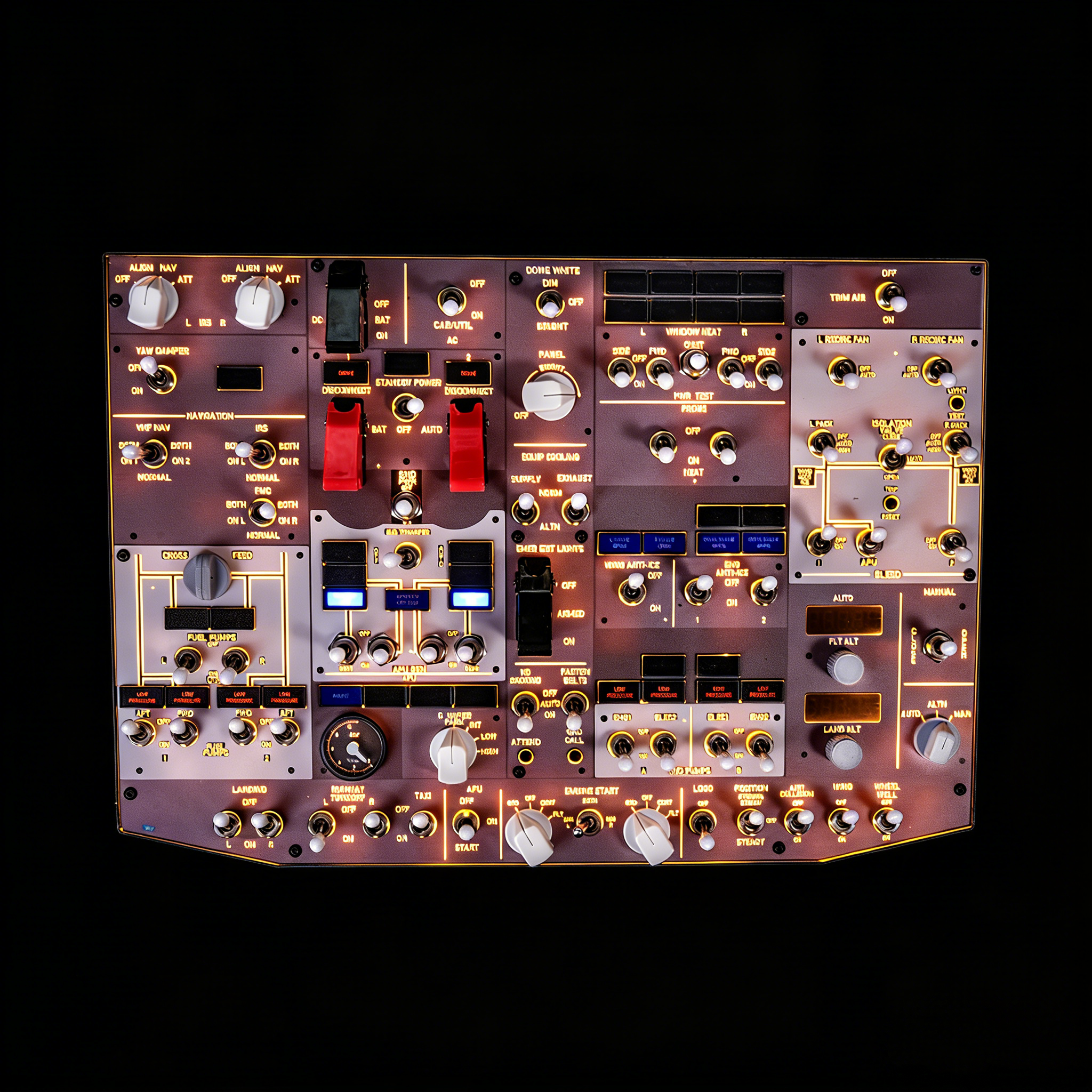 Rowsfire B107 B737 Overhead Panel-Presale - Rowsfire